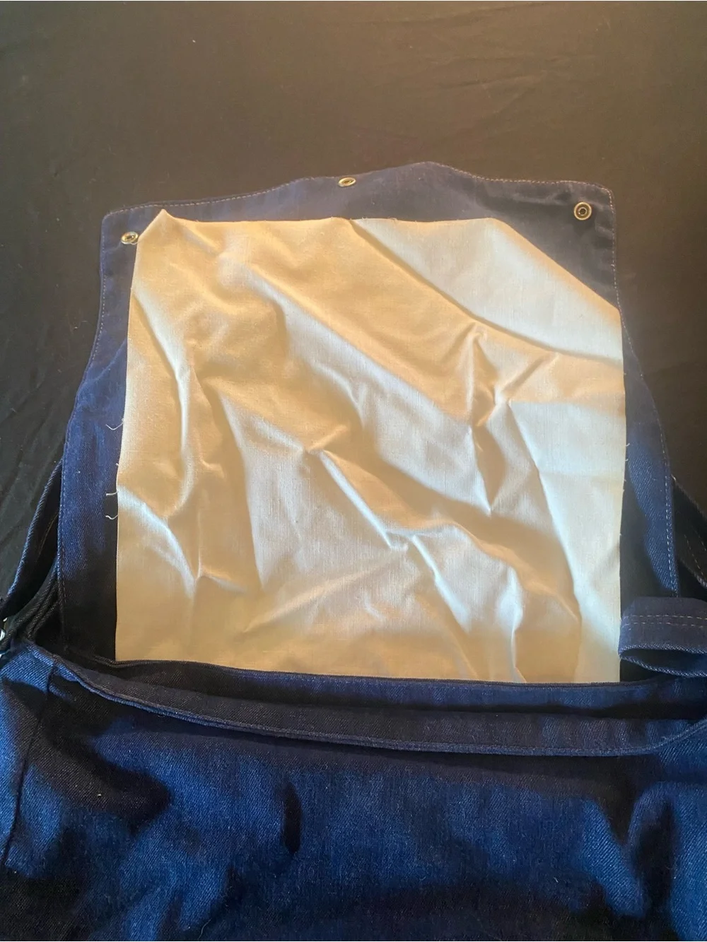 Snugli 1990s vintage Navy Canvas Baby diaper bag